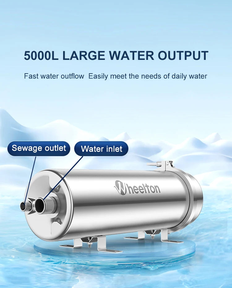 Wheelton 5000L/H Ultrafiltration 0.01μm Filter System Large Water Output For Bacterial Reduction Purifier Water