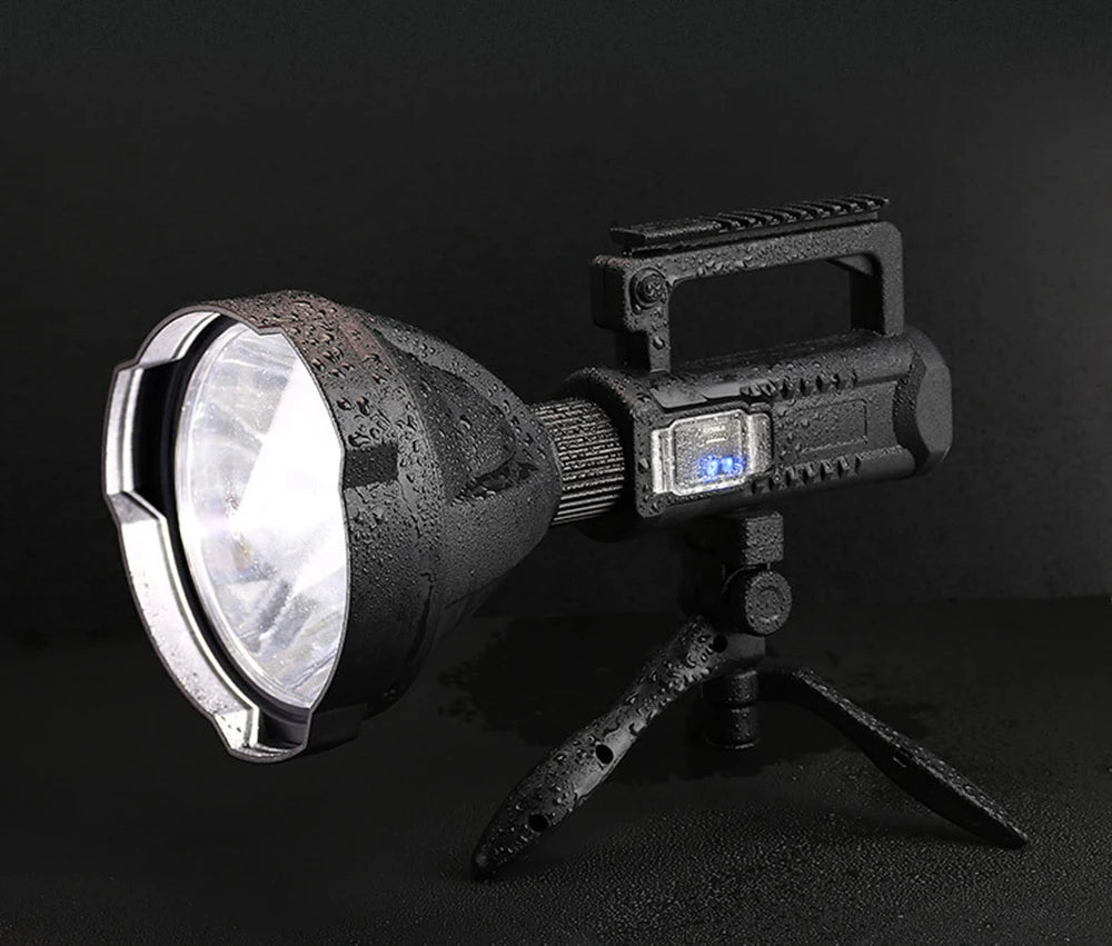 XHP70.2 Super Bright LED Rechargeable  Big Head Searchlight Handheld Work Light Spotlight Floodling 40W Torch Lantern