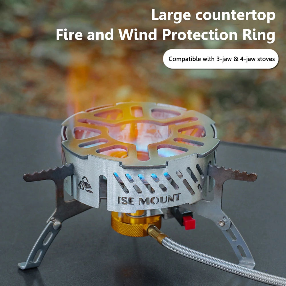 Mini Outdoor Wind Shield Camping Stoves Windproof Ring Stainless Steel Gas Picnic Cookers Wind Deflectors Stove Windshield