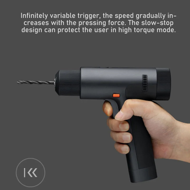 Xiaomi Mijia Brushless Electric Drill Screwdriver Type-C Rechargeable Smart Home Power Tool