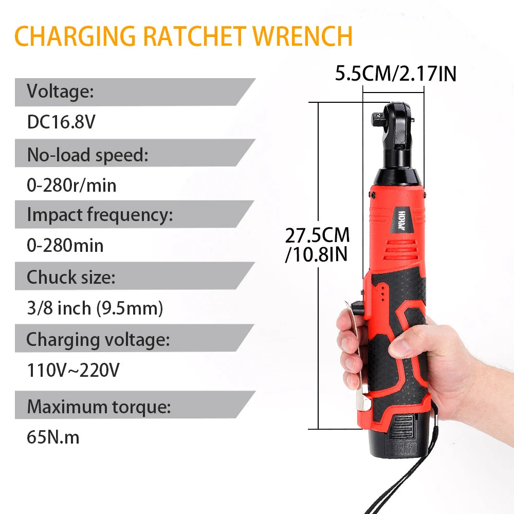 12V/18V Electric Impact Wrench Cordless Rechargeable Screwdriver 3/8 Inch Right Angle Ratchet Wrenches Driver Drill Power Tool