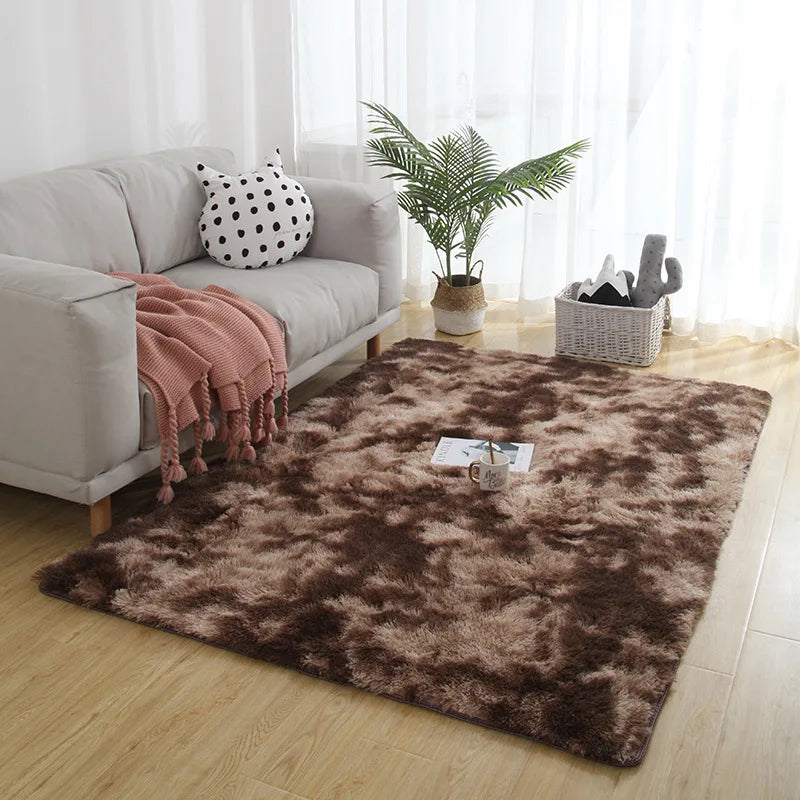 Plush Carpet Thick Bedroom Carpets Anti Slip Soft Rugs Large Rugs For Modern Living Room Long Hair Carpet Living Room Decoration