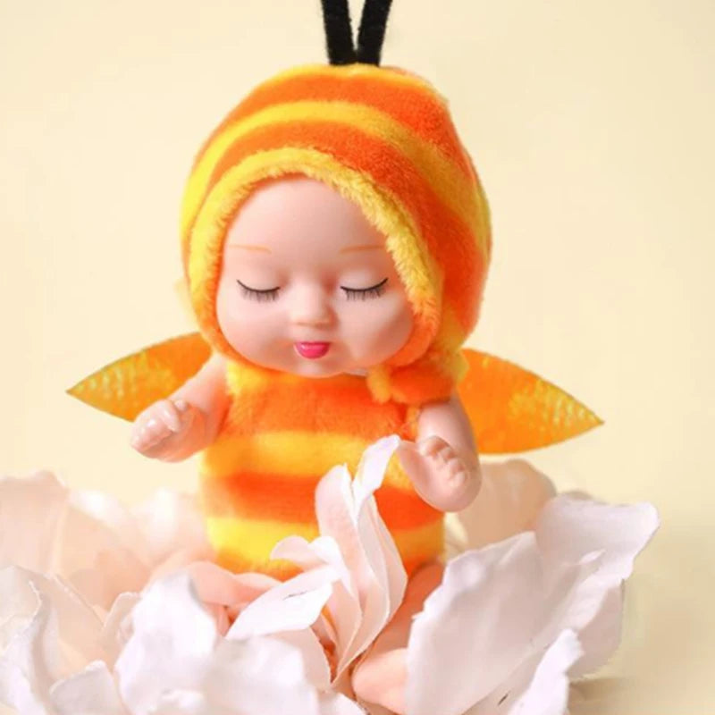 Reborn Dolls Baby Reborn Silicone Reborn Baby Doll 12cm Palm Dolls Pajamas Dress Simulation Baby Reborn Baby Doll Toys