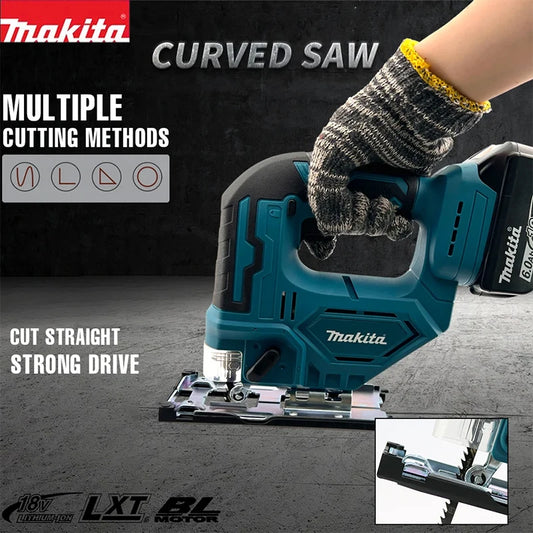 Original Makita DJV184Z Brushless Jig Saw Cordless LXT 18V Lithium Top Handle 340W Electric Saw   Power Tools Wood DJV182Z