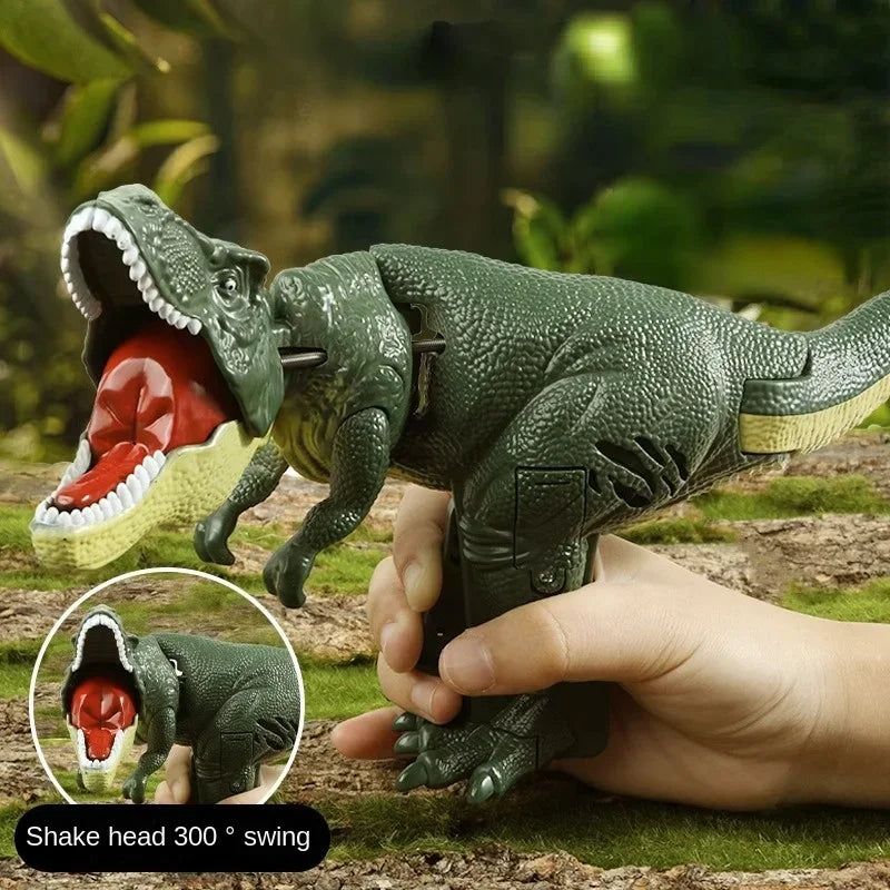 HOT!!! Children's toy dinosaur twisting and swinging spring mechanical interaction toy Tyrannosaurus Rex fidget toys For kids