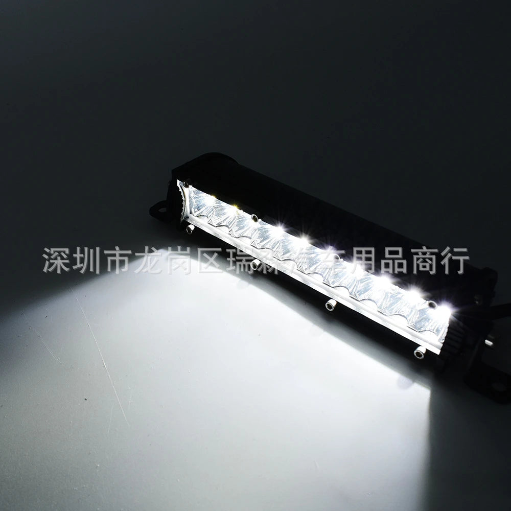 Car LED Work Light Super Bright Double Row Strip 7 Inch 60W Off-road Vehicle Truck Front Bar Middle Net Roof Light