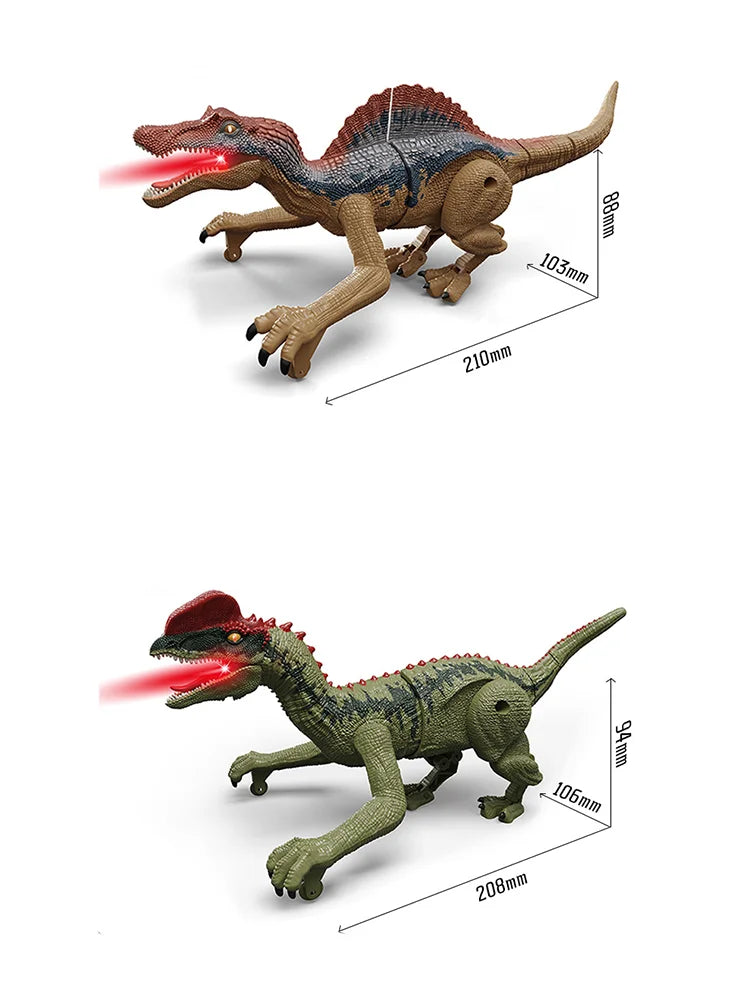 Electric remote control Velociraptor Tyrannosaurus Rex simulation sound emitting remote control dinosaur toy