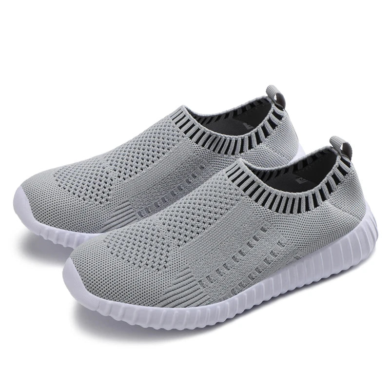 Women Sneakers Mesh Breathable Casual Tennis Shoes for Women Outdoor Walking Shoes Slip on Comfortable Lightweight Running Shoes