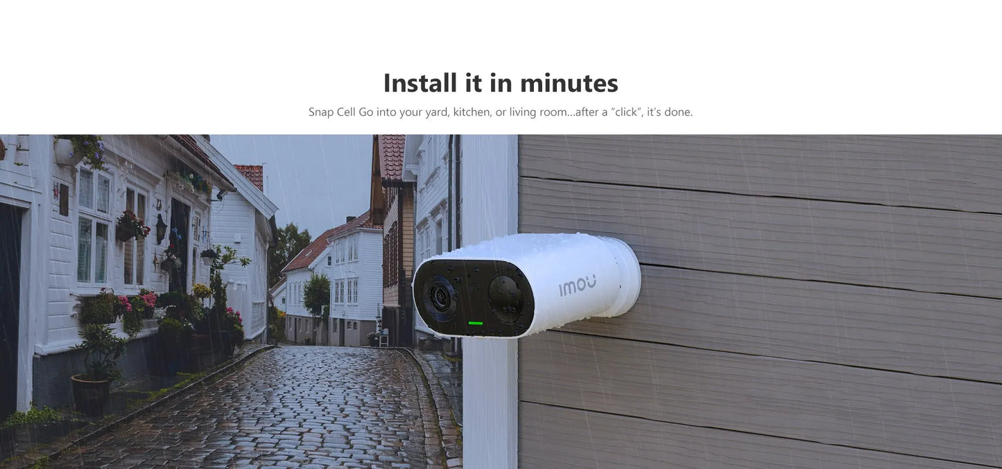 IMOU Cell Go Full Color Rechargeable Camera Wi-Fi Vlog feature Outdoor Surveillance Cameras PIR Human Detection IP65