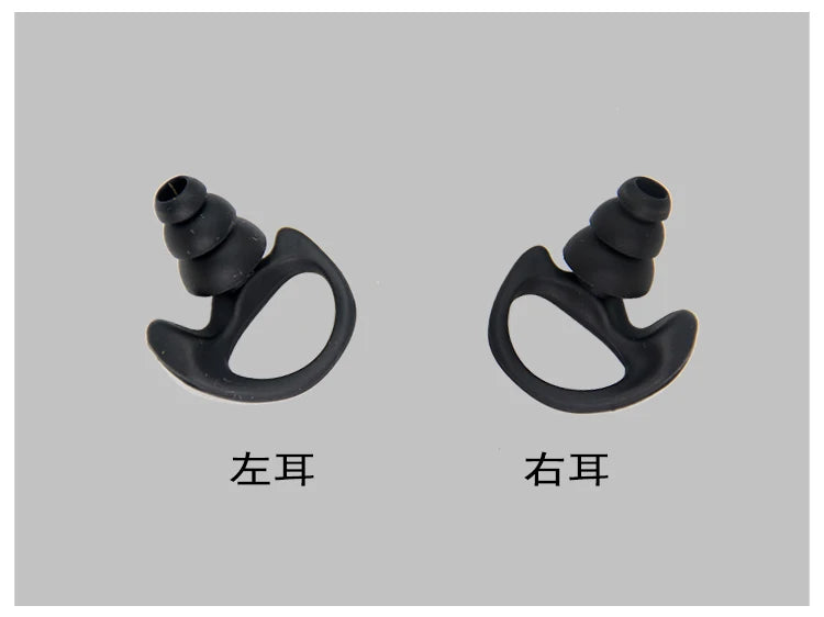 XIERDE Replacement Soft Silicone Earmould Earbud Earplug for Walkie Talkie Portable Two Way Radio Earpiece Heaset