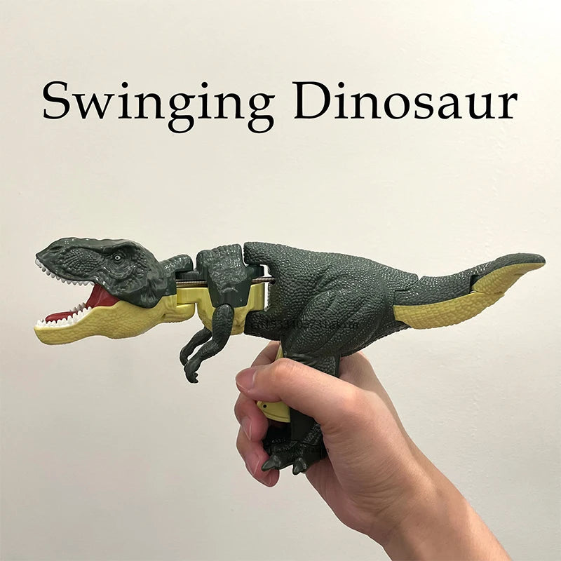 Children Dinosaurio Zazaza Plush Toy Creative Hand-operated Telescopic Spring Swing Dinosaur Fidget Toys Christmas Gifts for Kid