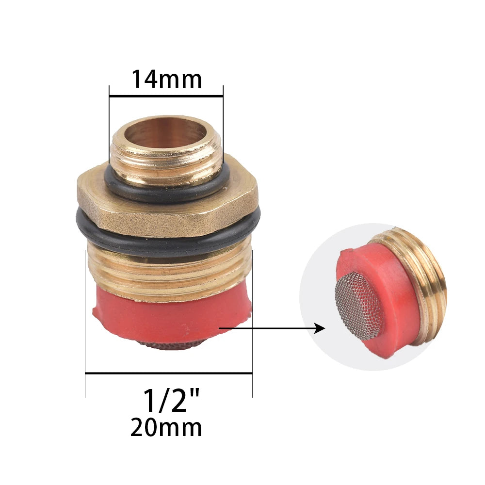 1/2'' 3/4'' 1'' Brass Tap Quick Connecter 16mm 20mm Copper Hose Coupling Adapter Garden Tubing Repair Watering Gun Fittings Tool