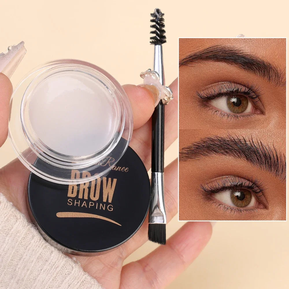 Matte Brown Black Wild Eyebrow Cream 3D Natural Tint Eyebrow Enhancers Gel Wax Waterproof Lasting Eye Makeup Cosmetic Tools