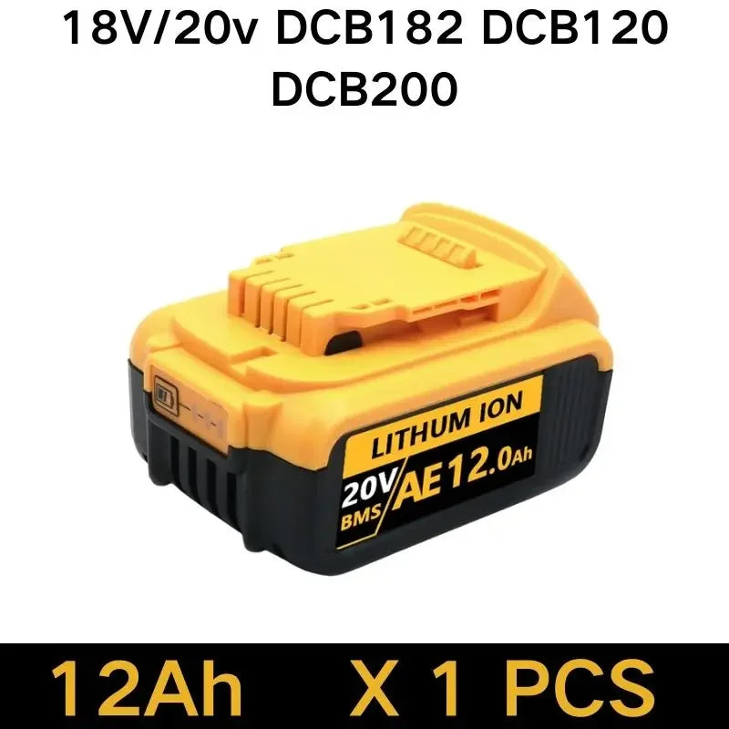 6000mAh、8000mAh Battery DCB200 MAX For Flexvolt For Dewalt DCB606 DCB205 DCB206 DCB209 DCB182 Power Tool Battery 20V/60V Battery