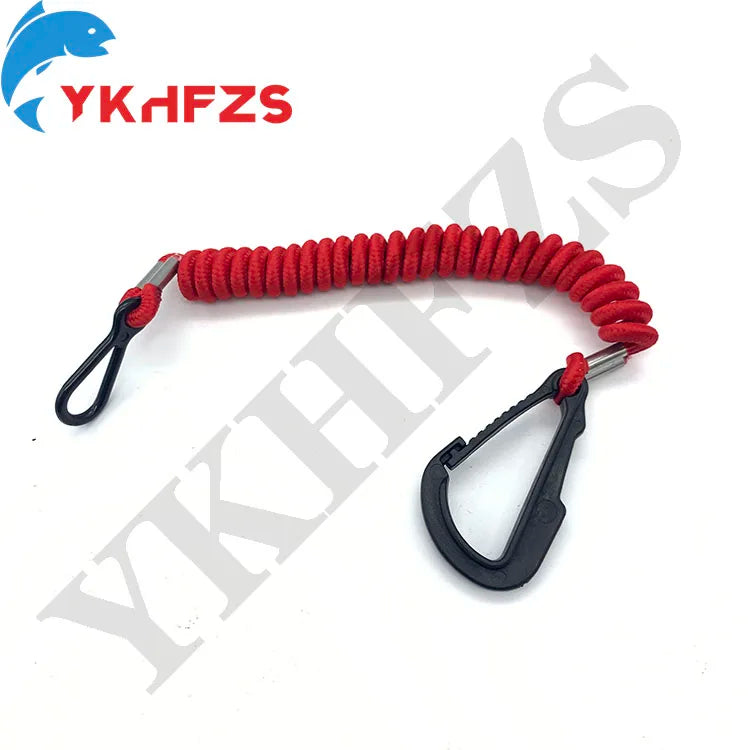 8M0092850 Boat Safety Kill Stop Switch Connector Lanyard Replacement for 15920Q54 823037A09 Emergency Stop Switch Red