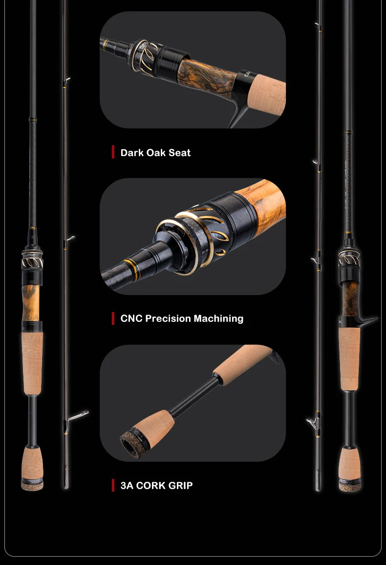 PURELURE SENSE CEDAN Universal Micro Rod 40T Carbon Casting Spinning Fishing Rods Baitcasting 2.5g-10g Fast Trout Rod Bass Rod