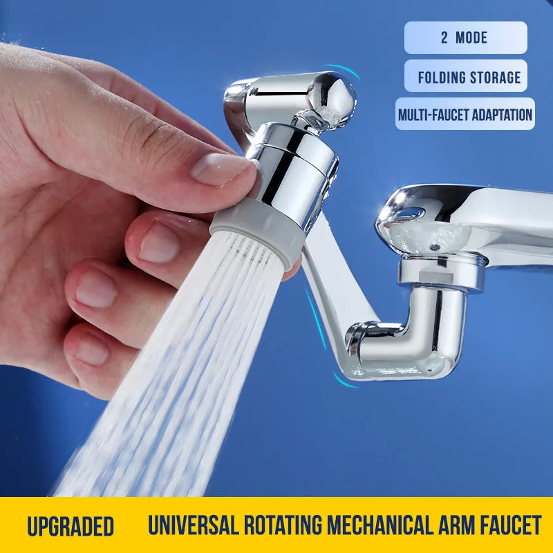 Copper Faucet Extender Aerator Bubbler Nozzle 1080° Universal Rotation Faucet Sprayer Head for Kitchen Tap Washbasin Robot Arm