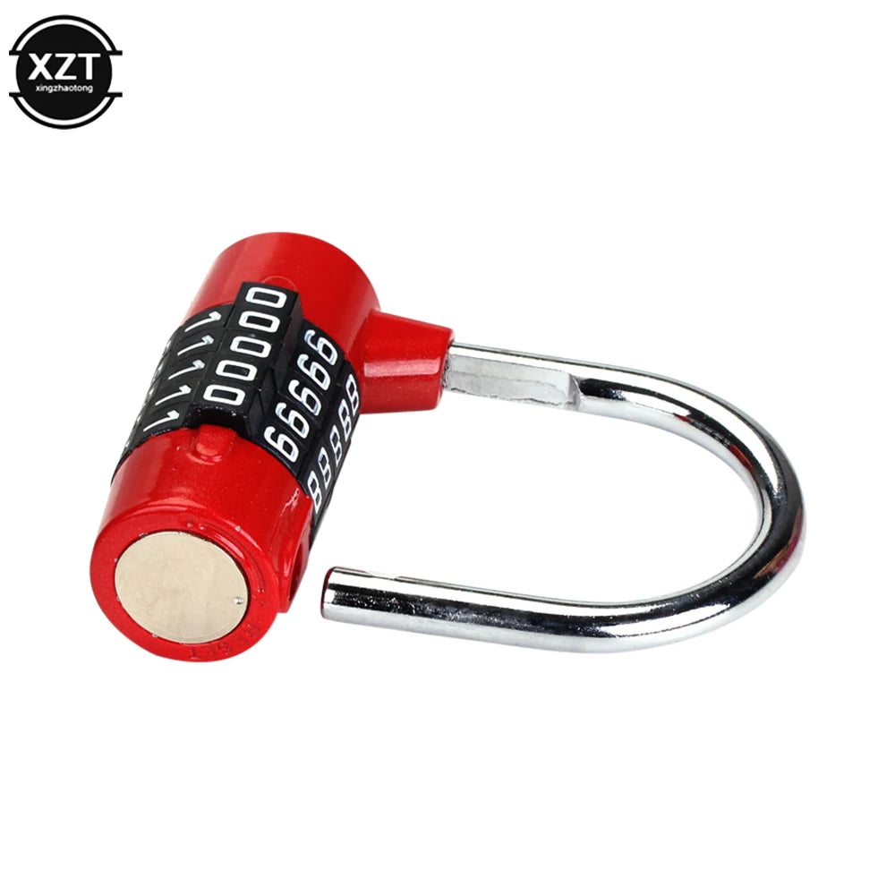 High Quality Heavy Duty 4 Dial Digit Combination Lock Weatherproof Security Padlock Outdoor Gym Safety Code Lock Black