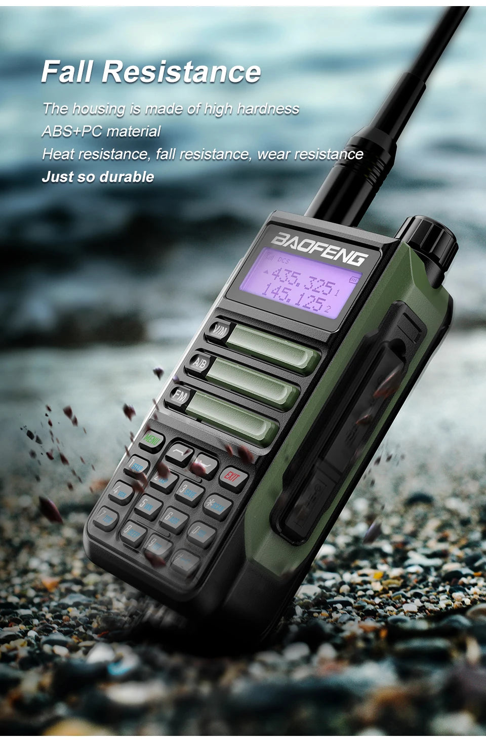 BaoFeng UV-16 PRO High Power Antenna Walkie Talkie With USB Charger Long Range Waterproof UV16 Transceiver Two Way Radio Type-C