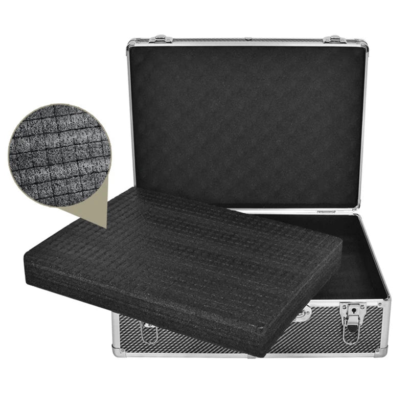 Waterproof Toolbox Carbon Fiber Case With Foam  Storage Box Organizer Pelican Tool Box Hard Case Carrier Portable Instrument Box