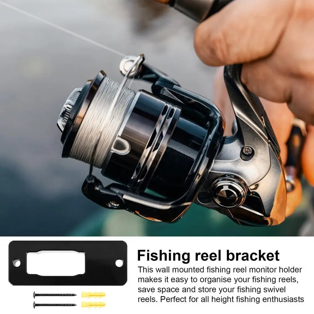 Fishing Reel Holder Storage Rack Wall Mounted Reel Display Stand Space-Saving Fishing Reel Hanger Fishing Gear Display Stand