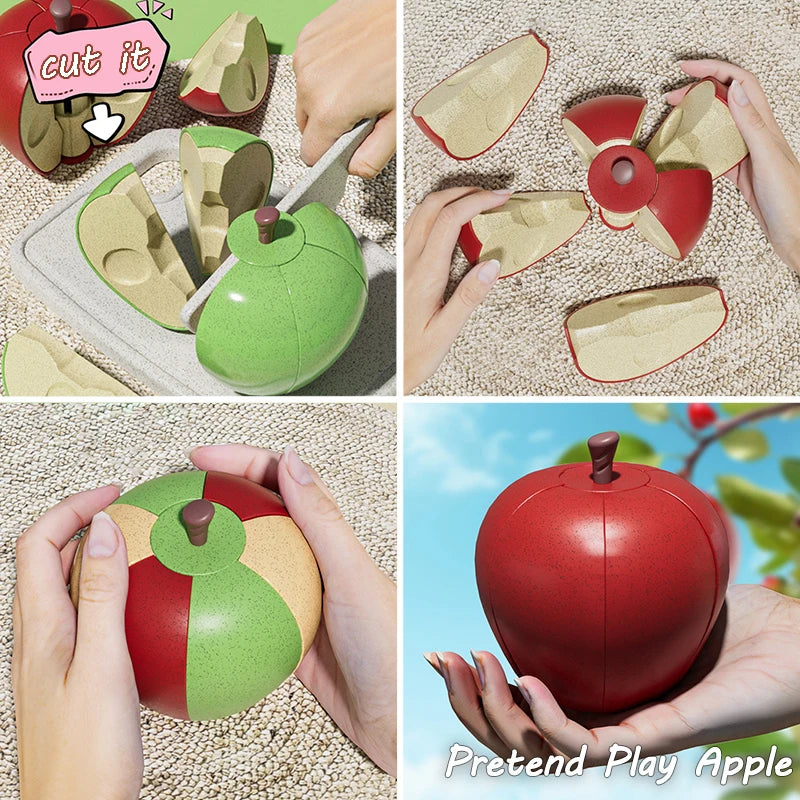 Baby Play Food Kitchen Toys Durian Apple Fruit Dinette Cutting Game Hamburg Pizza Creative Cooking Pretend Play House Girls Toys