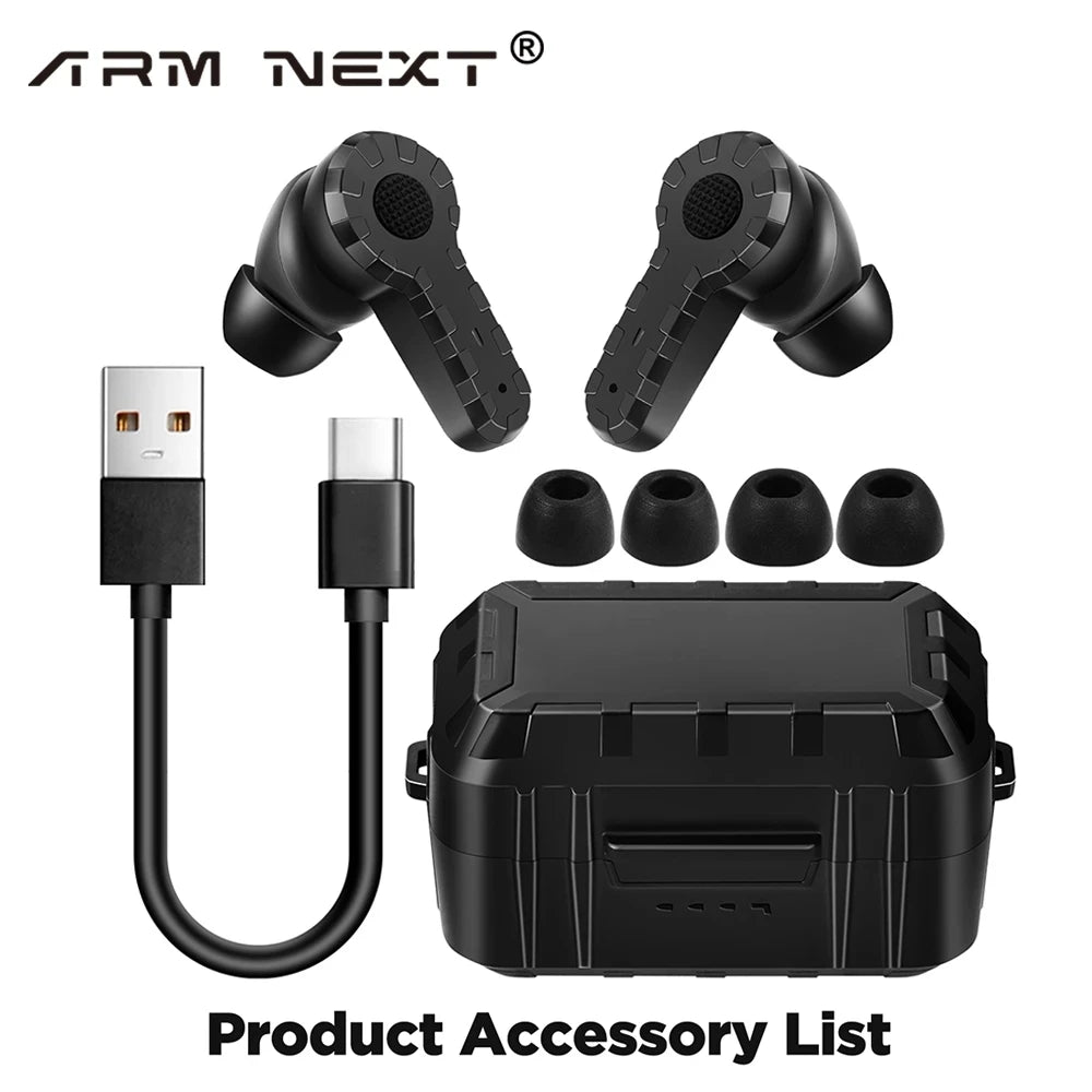 High Quality Shooting Electronic Earplugs, Military Tactical Earplugs Headphones Noise Canceling Active Hearing ProtectionNRR27