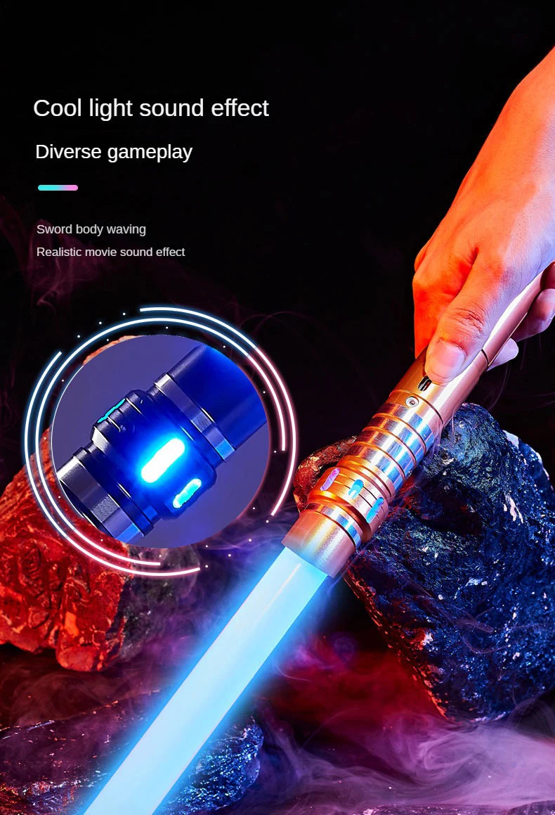 Lightsaber Metal Laser Sword Toys RGB Light Saber 7 Color Change Kids Soundfonts Force FX FOC Blaster Toys Jedi Laser Sword Gift