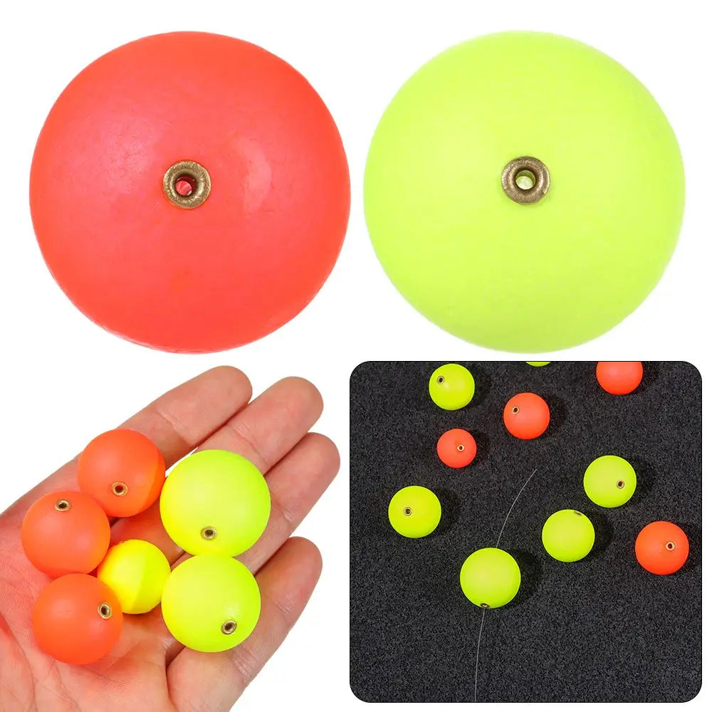 10Pcs EPS Foam Hard Fishing Float Bobber Buoyancy Ball Float Gear Fish Float Outdoor Floating Fishing Tackle 20mm/24mm/27mm/30mm