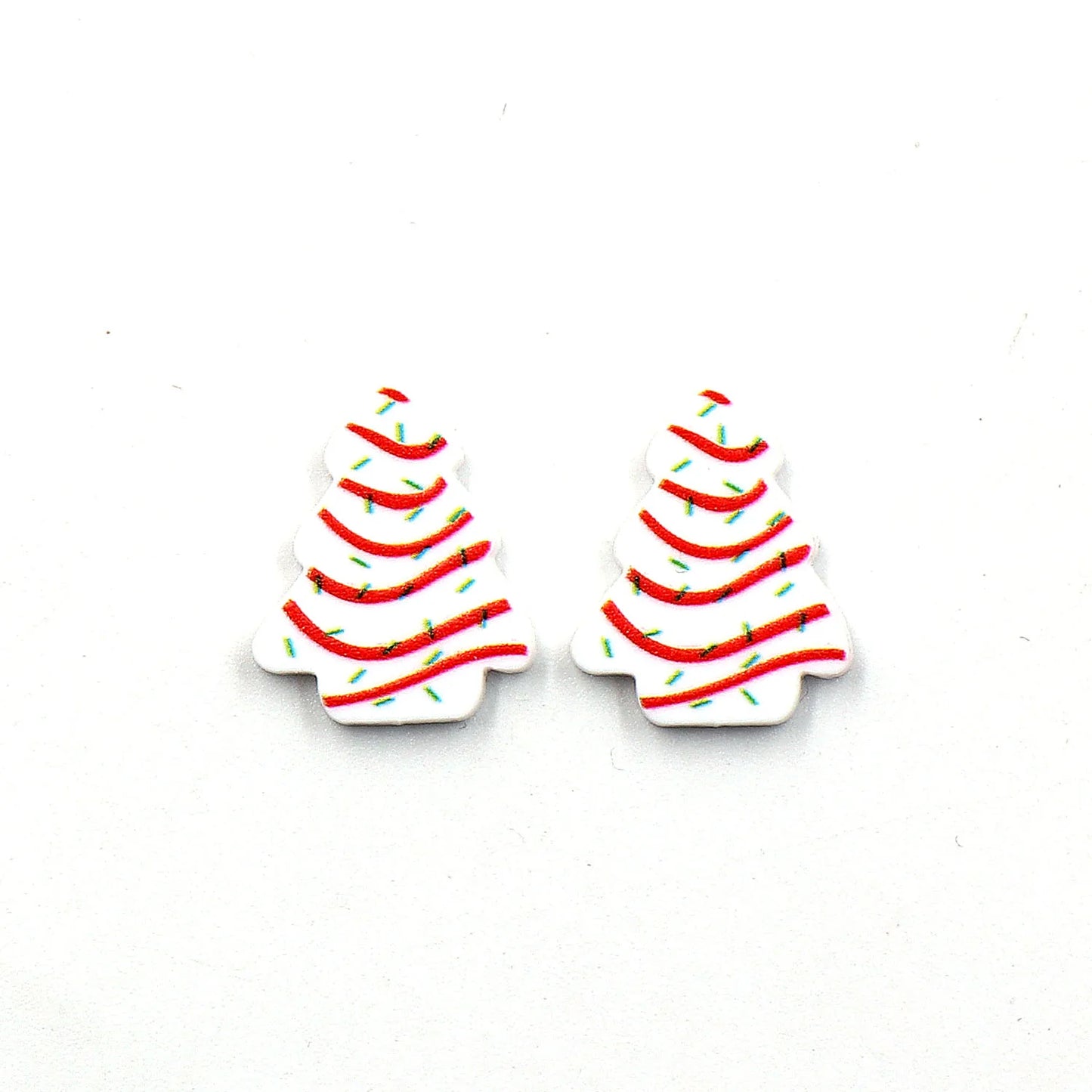 Set of 10 18mm New product CN Christmas Tree Cakes cute Acrylic Findings