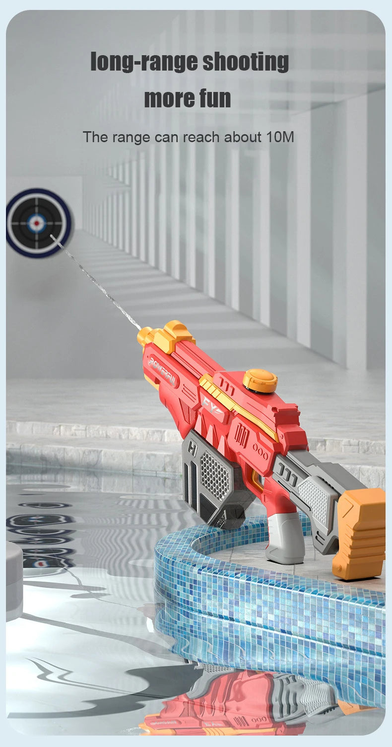 Free Shipping Electric Water Gun Powerful Water Blasters Squirt Guns Large-capacity Water Tank Summer Swimming Pool Outdoor Toy