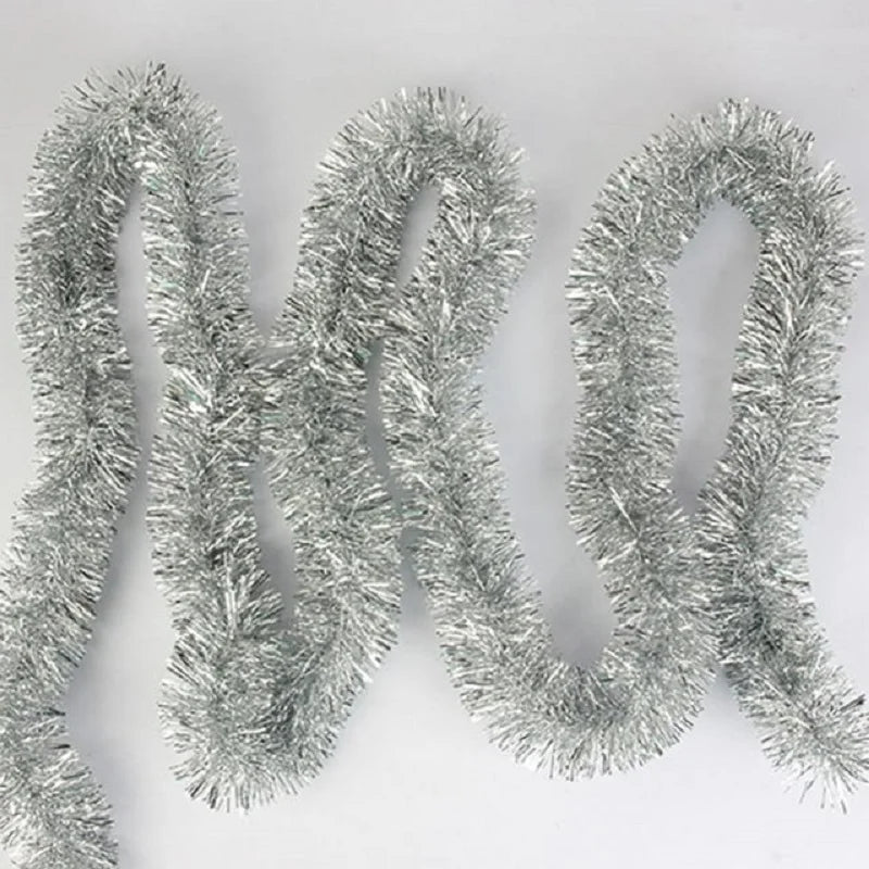 500cm/196inch Tinsel Christmas Garland Decoration Xmas Tree Decor 2023 New Years Eve Xmas Party Supplies Home Indoor Outdoor Dec