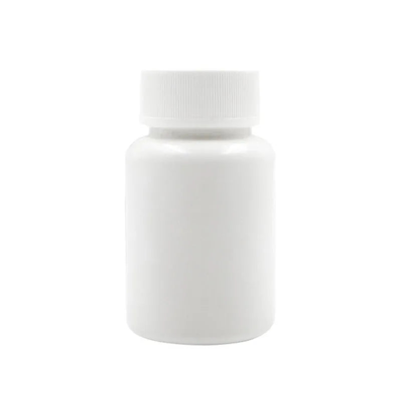 10PCS 15ml-100ml Plastic Reagent Packing Refillable Bottles HDPE White Empty Seal Containers Medicine Pill Solid Powder Vials