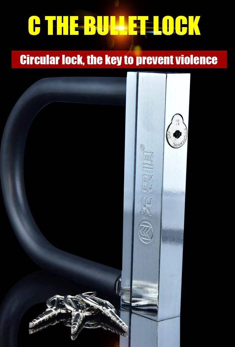 Bike U Lock Heavy Duty Anti-Theft Security U Cable Bicycle Lock with Flex Bike Cable for Scooter Electric Road Bike