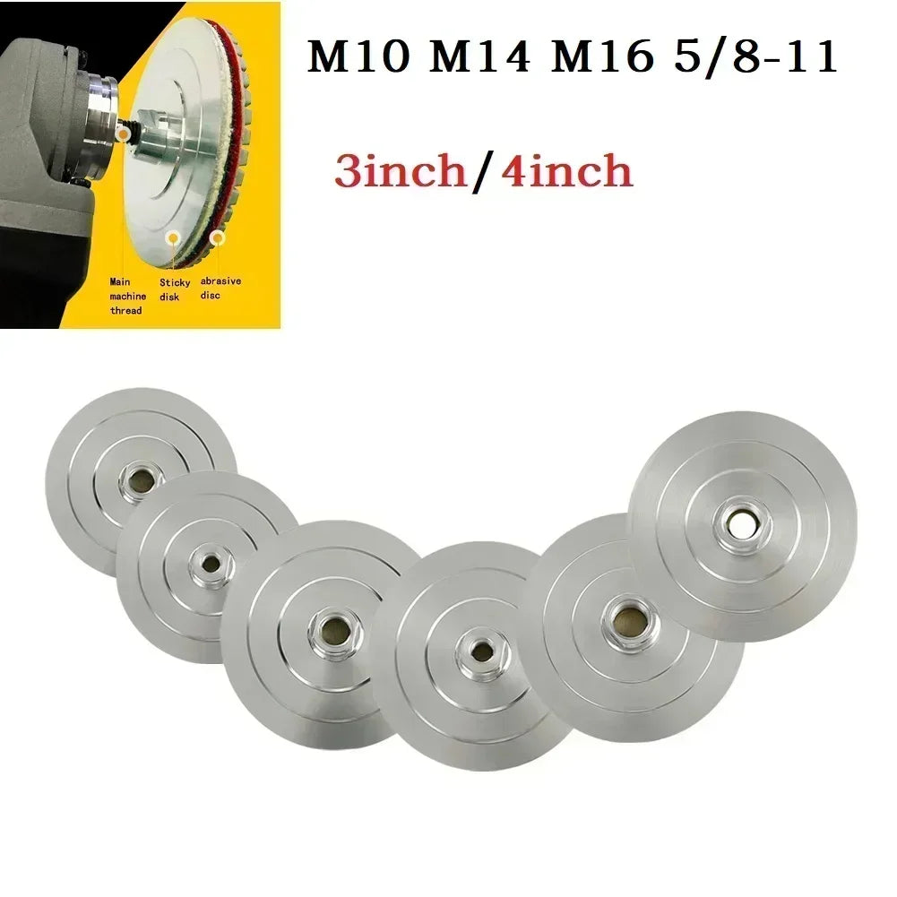 Versatile Polishing Pad With M10 M16 5/8-11 Threads For 80/100mm Sander/polishing Machines Power Tool Accessory