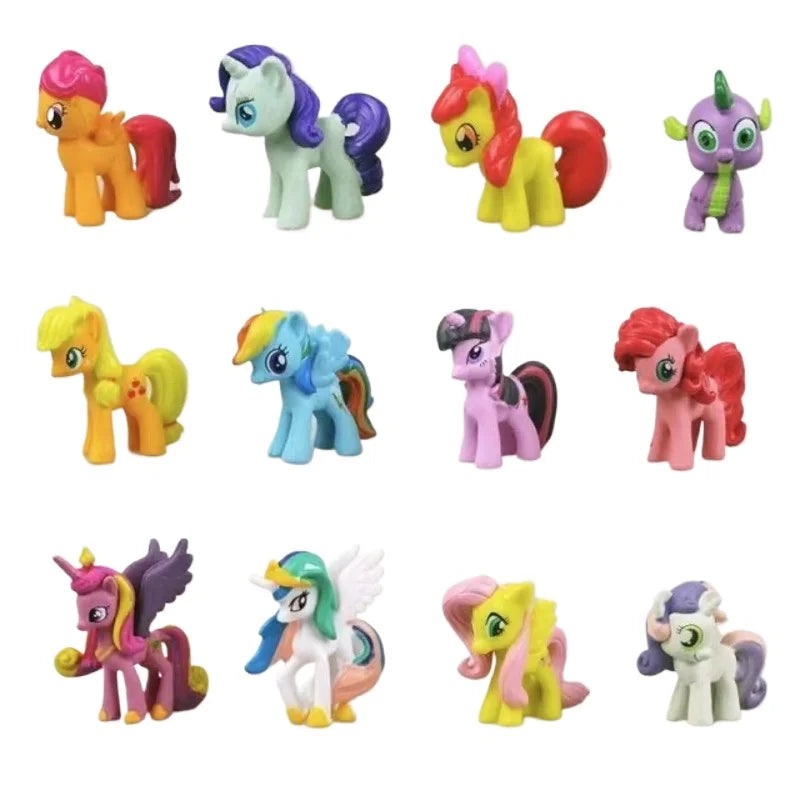 Hasbro Out of Print Pony Paulie 6.5cm Queen Chrysalis Mini Figure Military Action Figures Ornament Girl Kawaii Toy Birthday Gift