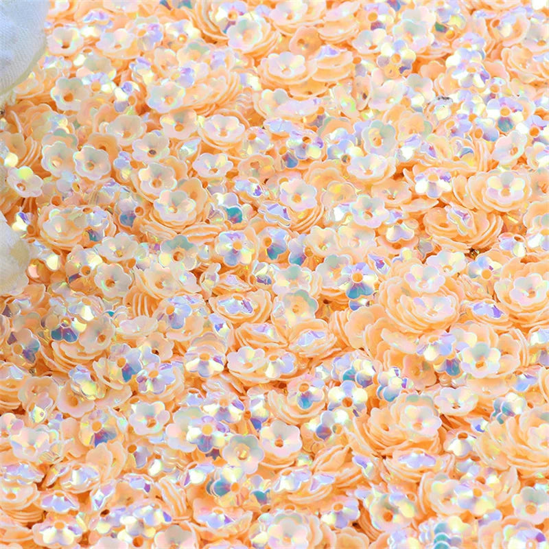 Lentejuelas 6mm Mix Cup Flower Sequins Paillettes for Crafts Glitter Confetti Nails Art Decoratio Sequin DIY Sewing Accessories