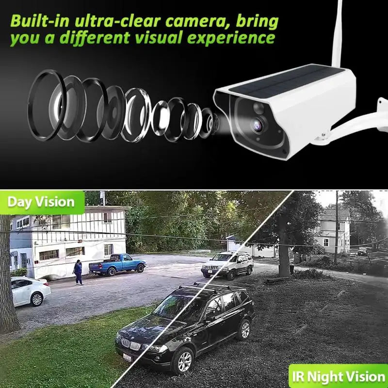 To Tuya WIFI Camera 1080P HD Solar Outdoor Security Camera Smart Life Wireless Battery Home Surveillance Bullet Camera Baby