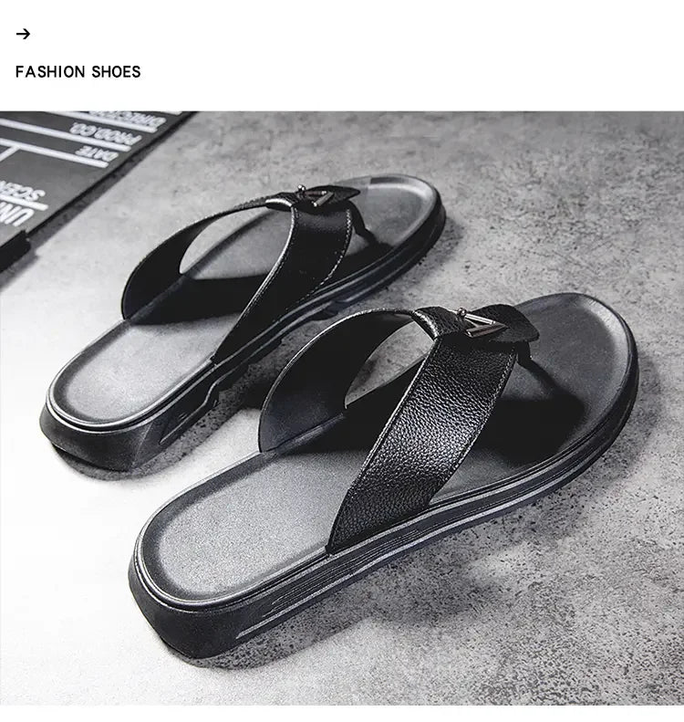 39-44Men's Flip-flops Outdoor Slippers Casual Beach Shoes Summer Slippers Men Luxury Sandals Fashion Shoes for Boy Free Shipping