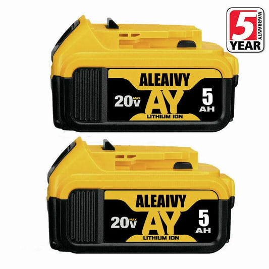 1-3piece 20V 5.0Ah 6.0Ah 9.0Ah DCB200 18650 Replacement Li-ion Battery for DeWalt MAX DCB205 DCB201 DCB203 Power Tool Batteries