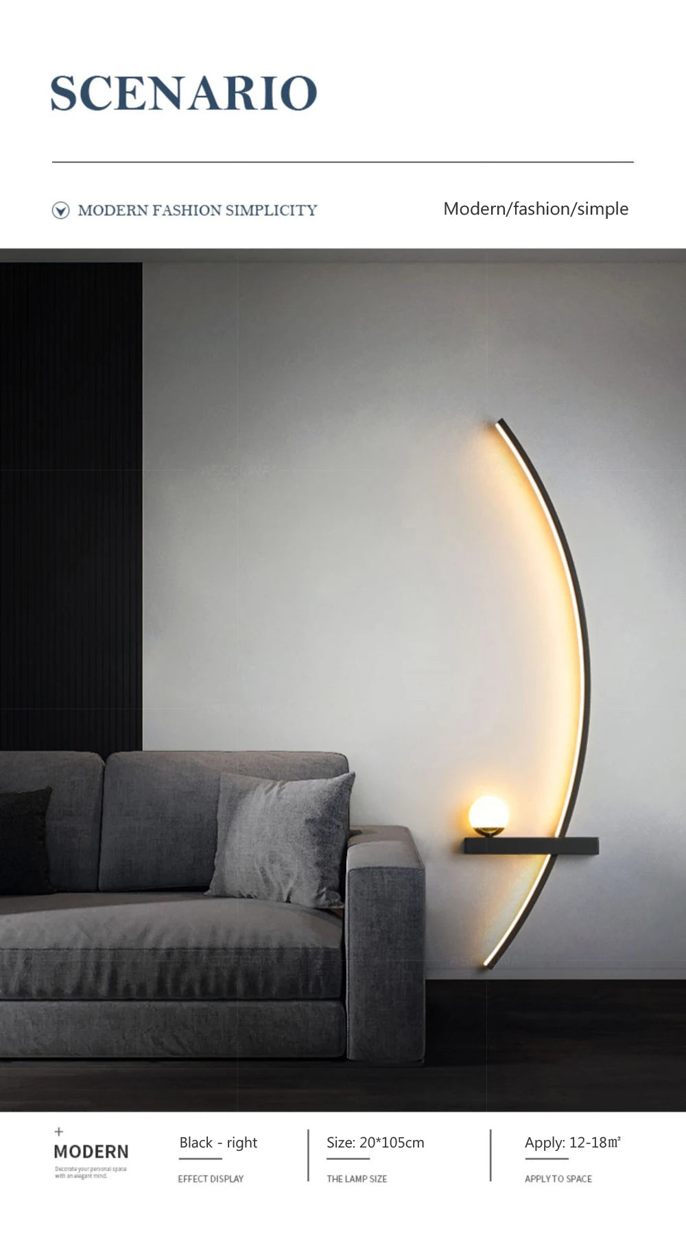 Nordic LED Wall Lamps Minimalist Lines Decorative Wall Sconces Bedroom Living Room Corridor Modern Aesthetic Lighting Luminaires