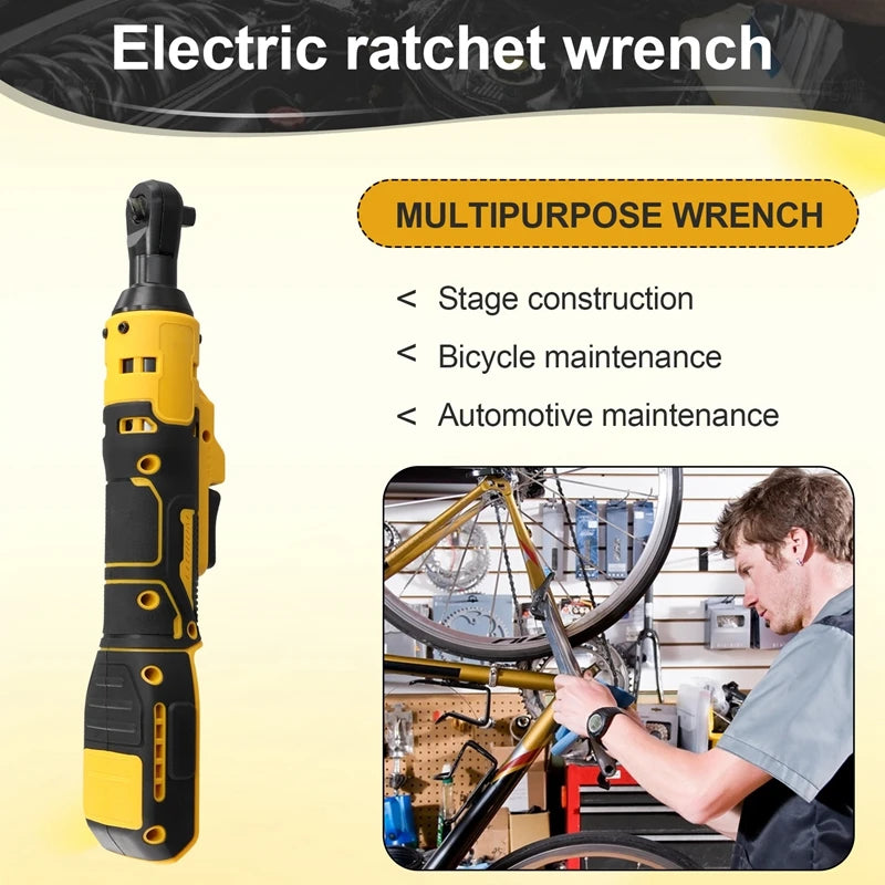 Electric Ratchet Wrench 220N.M Cordless Driver 3/8Inch Impact Removal Screw Nut Power Tools For Dewalt 18V 20V Battery