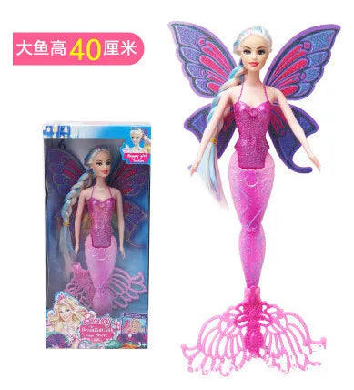 New Fashion Swimming Mermaid Doll Girls Magic Classic Mermaid Doll With Butterfly Wing Toy For Girl's Birthday Gifts