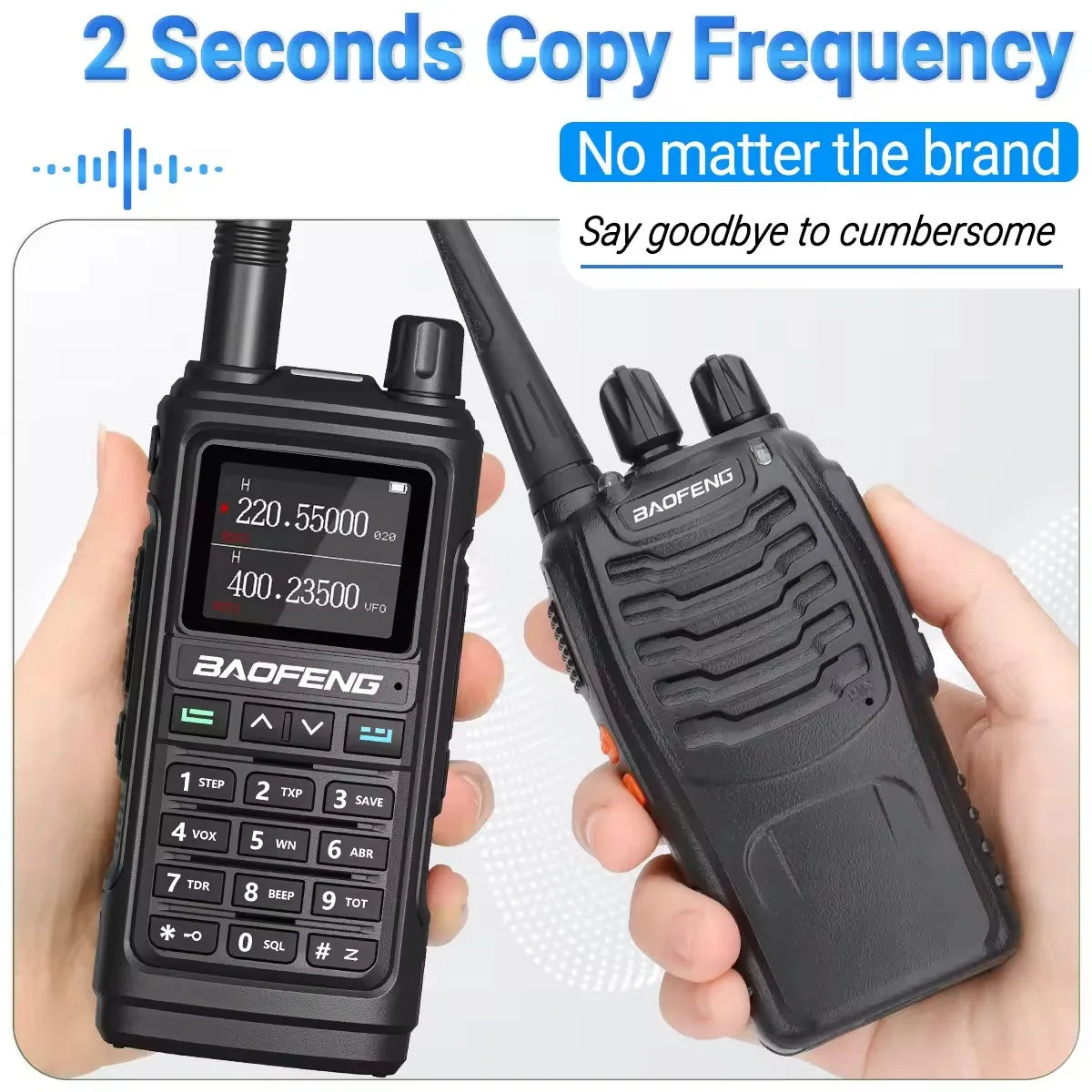 BaoFeng UV-17M Walkie Talkies Six Bands Wireless Copy Frequency Poweful Two Way Radio Long Range Ham Radio UHF VHF For HunTing