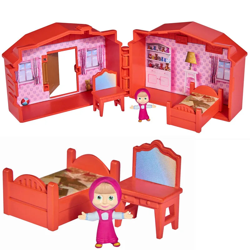 New Martha and The Bear - Mini House Collection Children's House Furniture and Family Toy Set