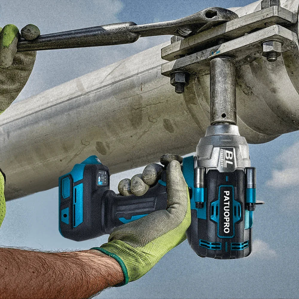 21V Brushless Cordless Wrench Max 2000N.m Electric Impact Wrench Rechargable Power Tools For Makita 18v Battery(No Battery)