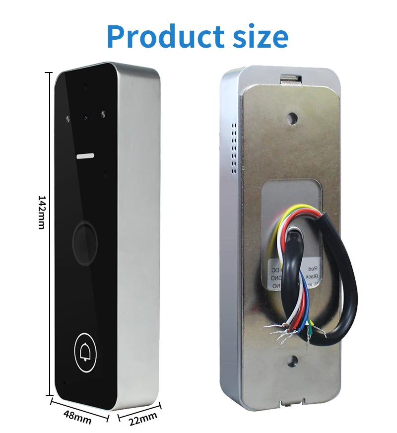 Wifi Home Video Intercom 1080P Video Doorbell Camera Biometric Fingerprint Access Control System Apartment Tuya Smart Life IP65