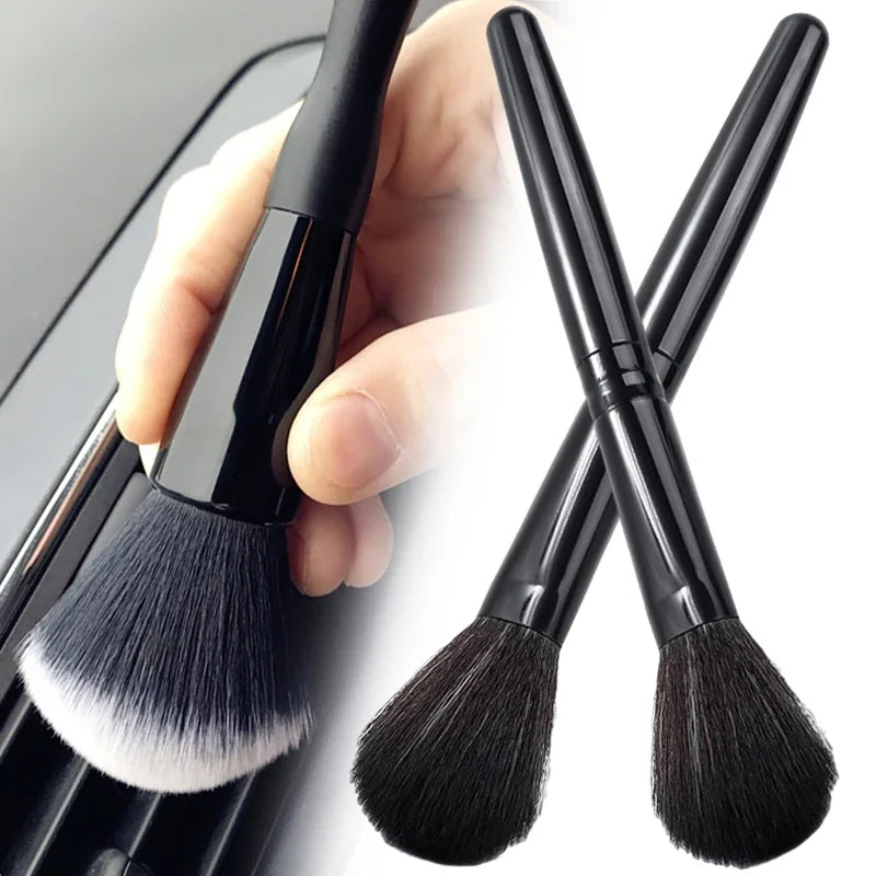 Car Detailing Brush Fibre Super Soft Cleaning Brush Car Interior Detailing Kit Electrostatic Dust Remove Tools Wash Accessories