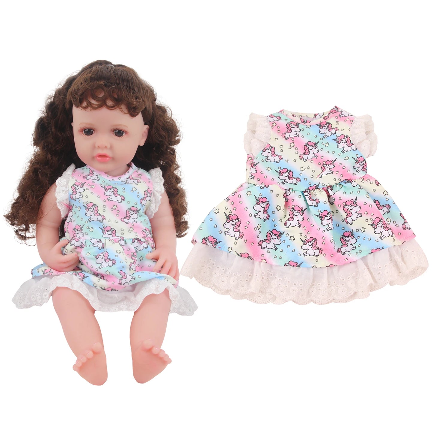 55CM 22 Inches Baby Reborn Girl Doll Full Body Soft Silicone Cute Newborn Dolls With Shoes,Clothes Girl's Best Gift Festival Toy