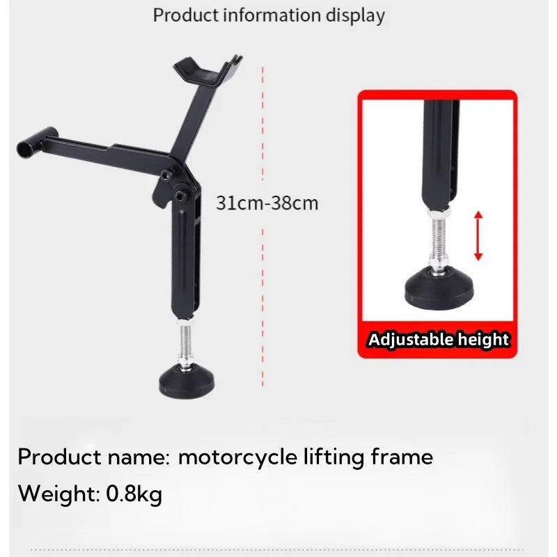 Motorcycle Stand Labor Saving Foldable Wheel Chain Cleaning Maintenance Lifting Frame Portable Motorcycle Lift Stand Jack